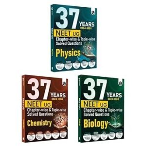 PW 37 Years NEET Previous Year Solved Question Papers Physics, Chemistry and Biology Combo Set of 3 Books PYQs Chapterwise Topicwise Solutions For NEET Exam 2025 with Newly Added Topics [Paperback] PW