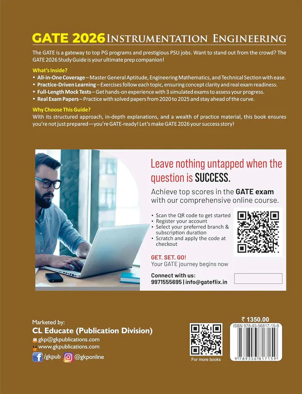 GATE 2026: Instrumentation Engineering – Study Guide | Includes 3300+ MCQs & NTQs | 3 Mock Test | Complete Solved Papers 2020-2025 | GATE Prep Guide | With GateFlix Test Series - Image 2