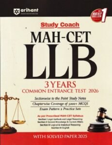 MAH-CET LLB (3 Years) Common Entrance Test 2026 | Arihant Publications
