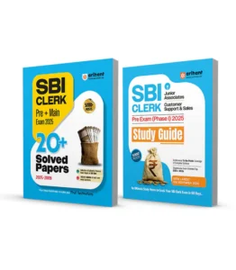 Combo of SBI Clerk Pre Exam (Phase I) 2025 | Study Guide & SBI Clerk Pre + Main Exam 2025 | 20+Solved Papers | English Medium